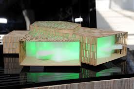 Maquette de la Belle Électrique futur salles de musiques amplifiées à Grenoble
