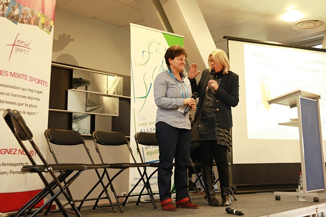Nicole Abar, chargée de mission, ABCD de l'égalité avec Béatrice Barbusse, sociologue - © Véronique Serre - Place Grenet