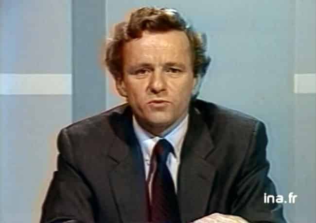 Alain Carignon alors ministre de l'environnement le 11 mai 1986 en duplex de Grenoble.