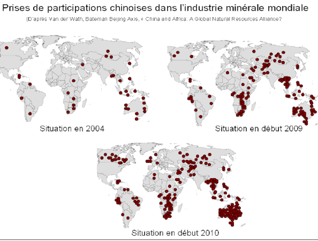 China has massively invested in the exploitation and production of metals and rare earth. © BRGM.