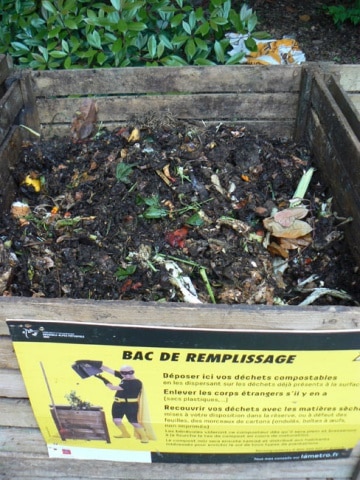 Bac de remplissage Compost Déchets Matières sèches