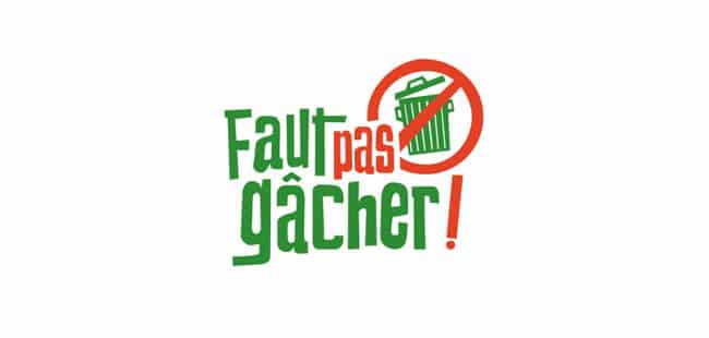 Faut pas gâcher logo FNE vert rouge