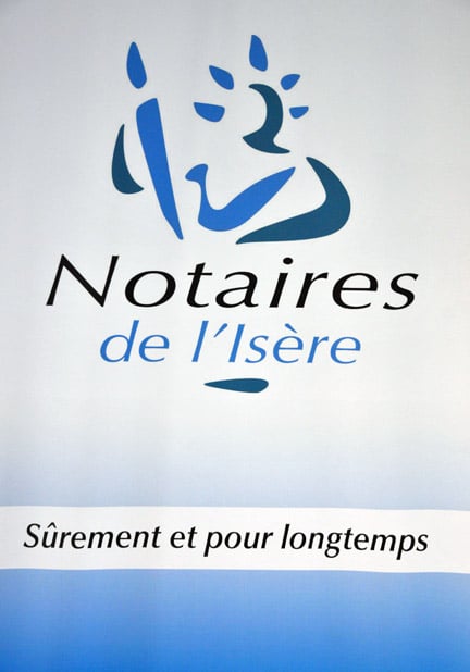 Affiche Notaires de l'Isère - Sûrement et pour longtemps