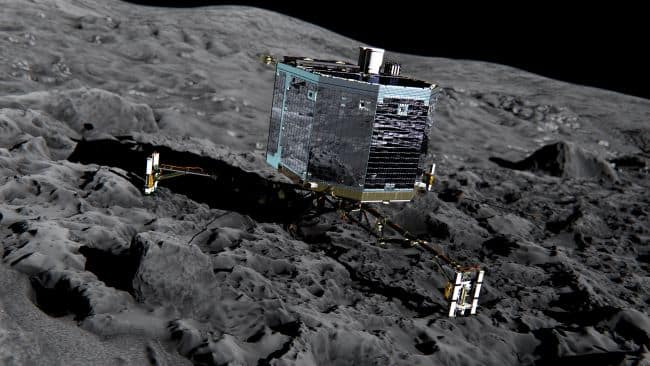 Phila sur Churi Vue d'artiste©ESA Rosetta