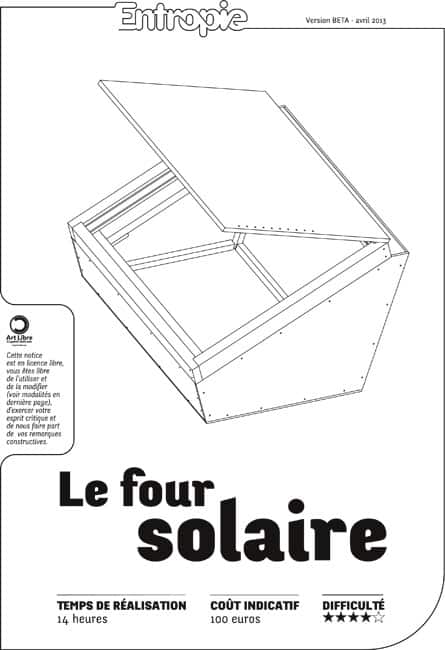 PDF de la notice en licence libre du four solaire - Entropie