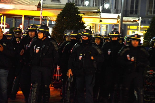 manifestation contre les violences policières à Grenoble, 8 novembre 2014