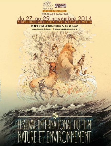 L'affiche du 28ème Festival du Film Nature et Environnement © Frapna Isère