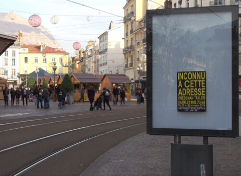 Panneau JCDecaux à Grenoble - fin de la publicité et de l'affichage publicitaire © Joël Kermabon - placegrenet.fr