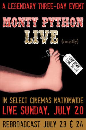 Le spectacle des Monty Python était également visible en salles.