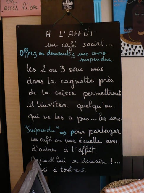 Principe de la cagnotte solidaire - credit photo Delphine Chappaz - Café restaurant A l'affût