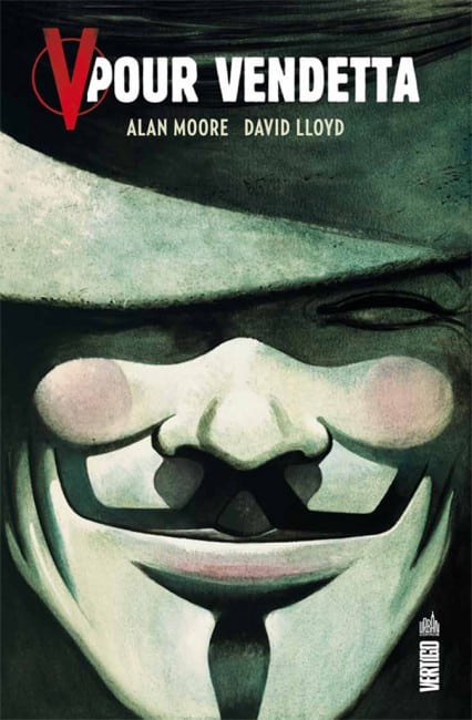 V pour Vendetta, qui a inspiré aux Anonymous leur fameux masque impassible.