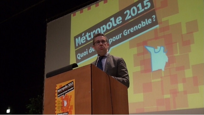 Christophe Ferrari, président de la métropole grenobloise. © Joël Kermabon