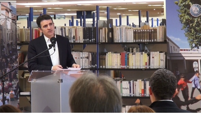 Vœux de Éric Piolle à la presse le 17 janvier 2014 - Bibliothèque Yateb Kacine
