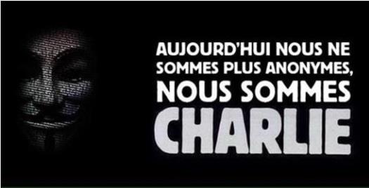 Le soutien des Anonymous à Charlie a connu nombre de déclinaisons.