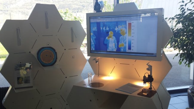 Imagerie Infrarouge en démonstration au CEA.