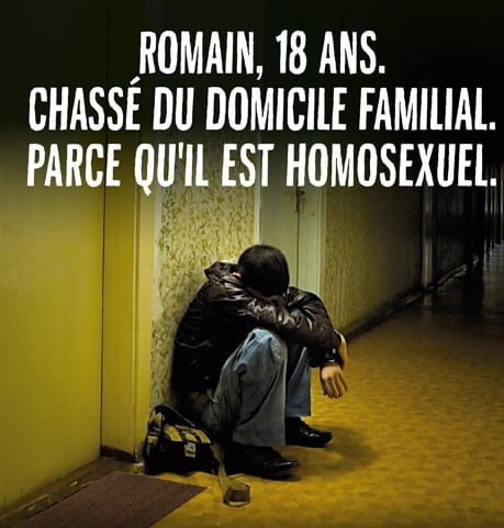 Accueil d'homosexuels chassés par leur famille. © Le Refuge