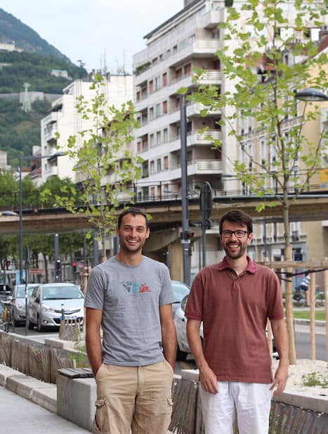 Rémy Vigneron et Ivan Mazel, cours Jean Jaurès à Grenoble. DR