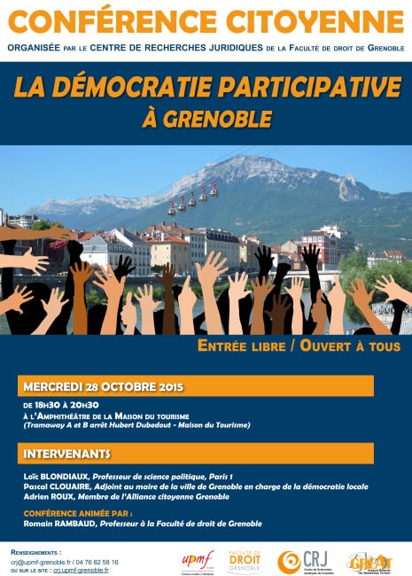 Affiche Conférence démocratie participative