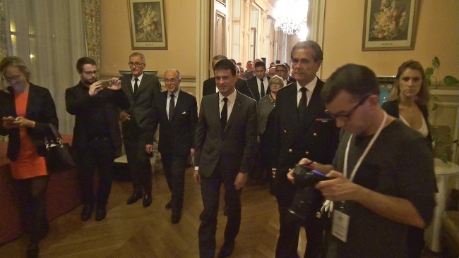 Manuel Valls à la préfecture de l'Isère. © Joël Kermabon - Place Gre'net