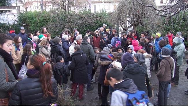 De nombreux sympathisants sont venus en soutien. © Joël Kermabon - Place Gre'net
