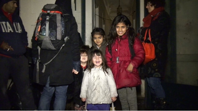 Les enfants prêts pour le départ. © Joël Kermabon - Place Gre'net