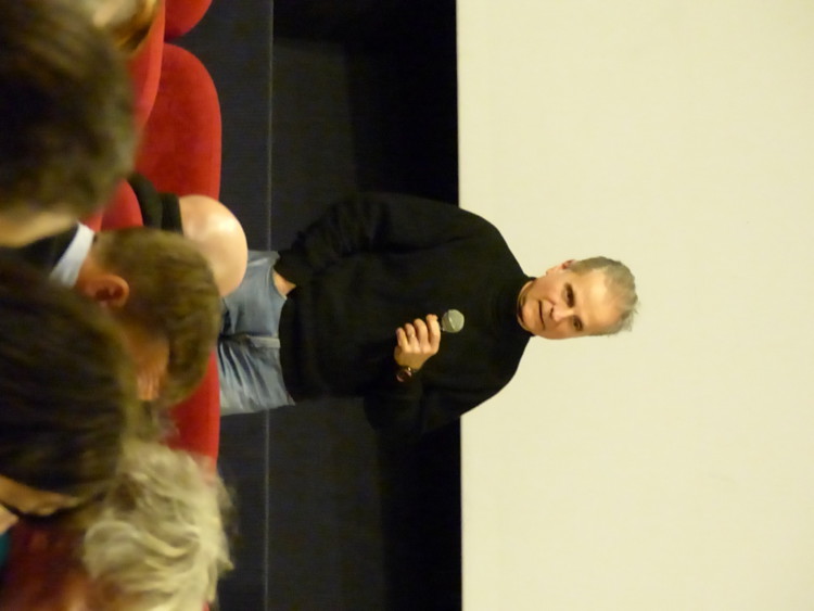 Jérôme Ségur après la projection de son documentaire "La Gueule du loup". © Adèle Duminy - Place Gre'net