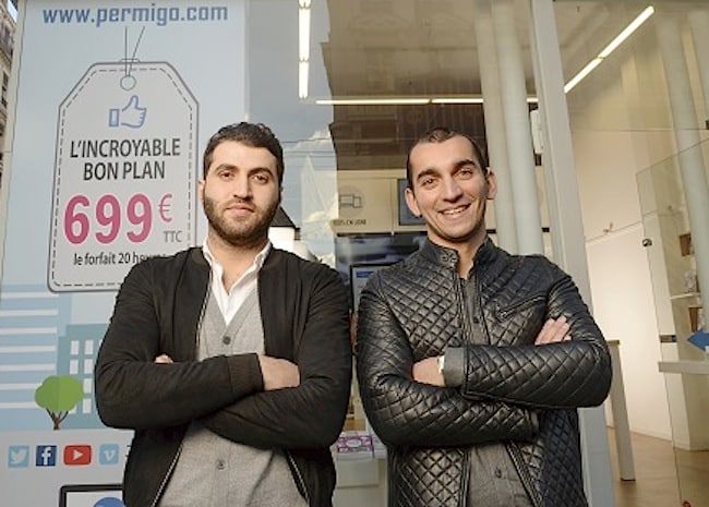 Serge Haroutiounian et Gregory Giovannone, cofondateurs de Permigo. L'auto-école "nouvelle génération", pas complètement en ligne mais presque, s'installe à Grenoble. Photo DR