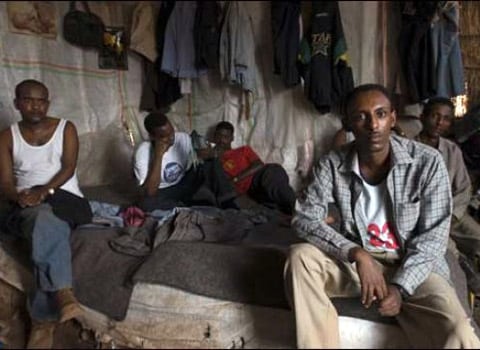 Des Érythréens dans un camp de réfugiés en Éthiopie. DR