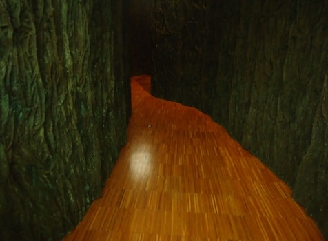 Oeuvre Chambre Végétale III, tirée de l'exposition de Cristina Iglesias au Musée de Grenoble