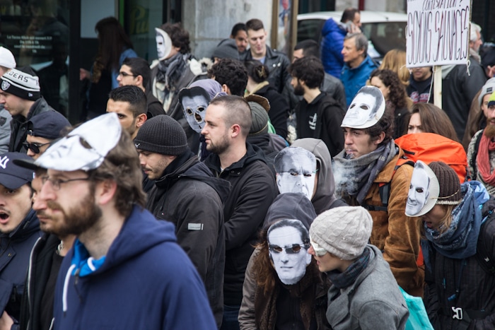 Manifestation contre la loi El Khomri, 9 avril 2016. © Yuliya Ruzhechka - www.placegrenet.fr