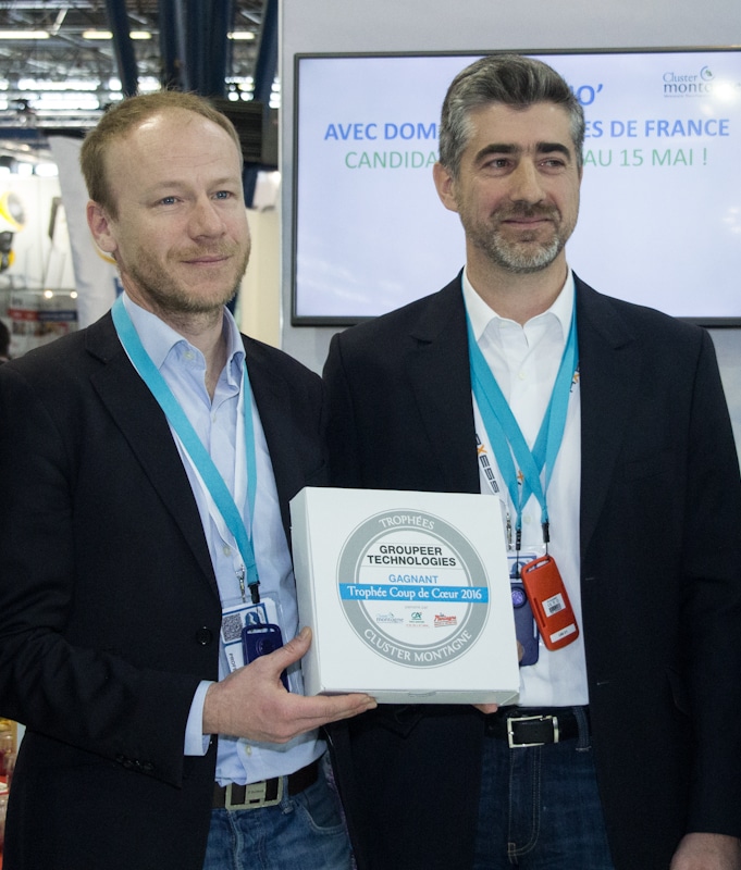 Co-fondateurs de Groupeer Technologies, salon Mountain Planet 2016. © Yuliya Ruzhechka - Place Gre'Net