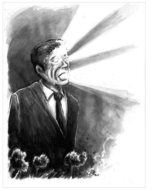 Christophe Ferrari poursuit en justice Le Postillon et réclame 21.000 euros de réparation. Mis en cause dans la gestion de sa ville de Pont-de-Claix, le président de la Métro s'estime diffamé. Dessin extrait du journal Le Postillon -avril 2016