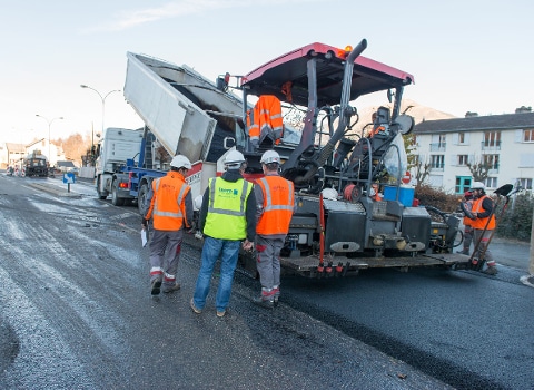 Travaux routiers. © Département de l'Isère