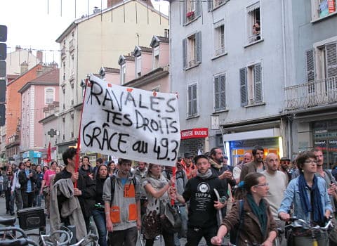 Manifestation contre le 49.3 organisée par Nuit Debout © Séverine Cattiaux