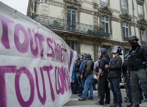 Manifestation contre la loi de travail, 26 mai 2016. © Yuliya Ruzhechka - Place Gre'Net