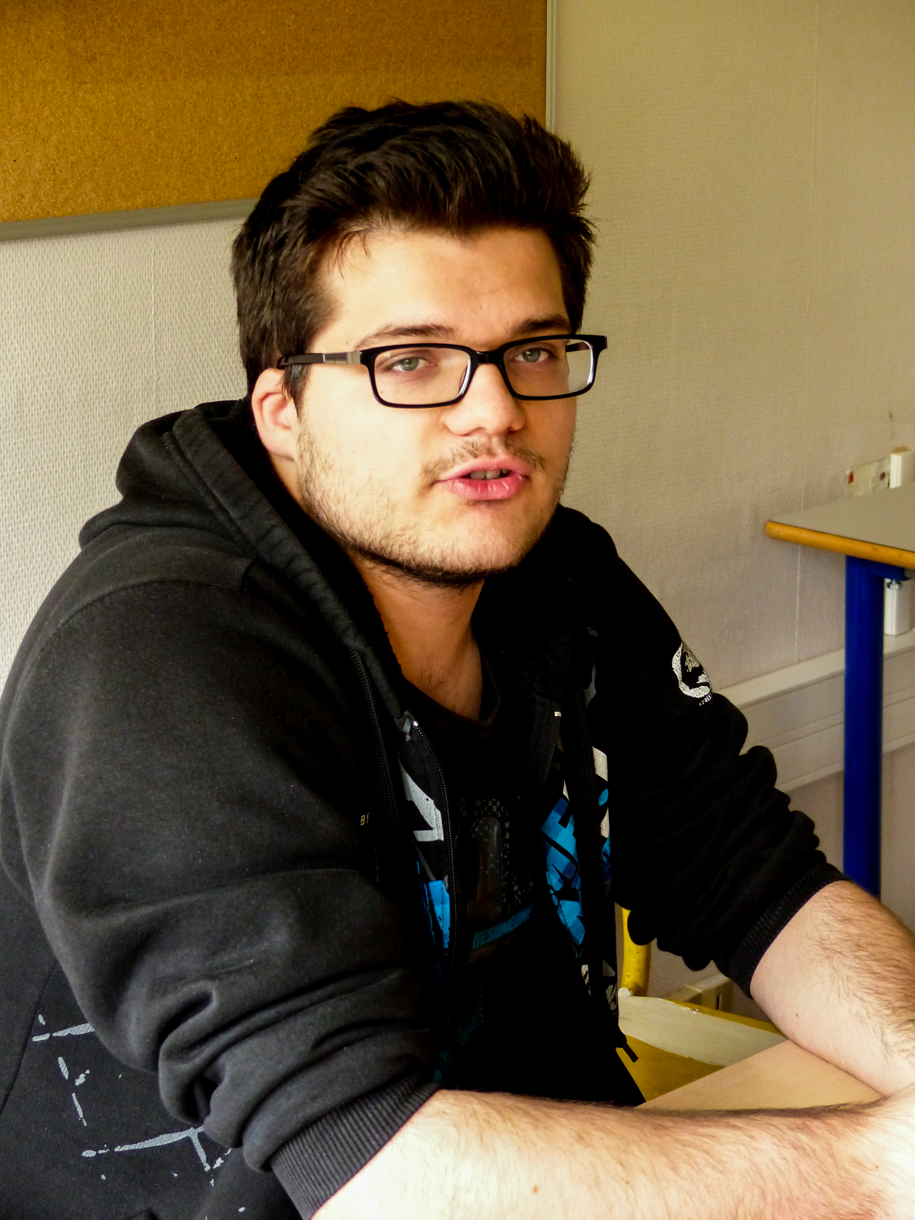 Jérémy Goujon, élève du CLEPT depuis un an. © Adèle Duminy