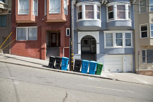 Poubelles à San Francisco. © Margo Moritz