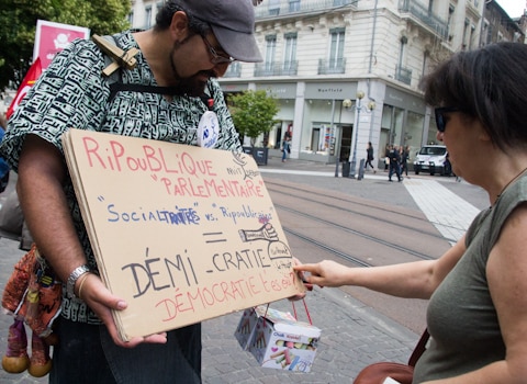 Manifestation contre la loi travail, 9 juin 2016. © Yuliya Ruzhechka - Place Gre'Net