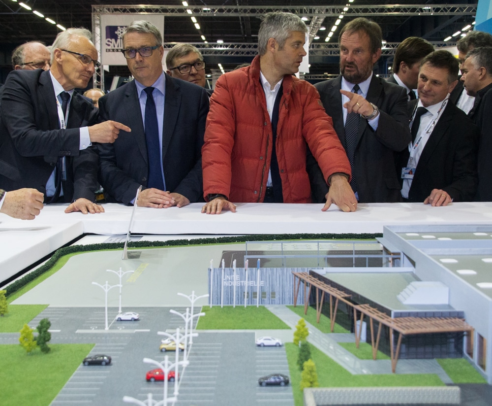 Laurent Wauquiez, Jean-Pierre Barbier et Jean Souchal au salon Mountain Planet 2016. © Yuliya Ruzhechka - Place Gre'Net