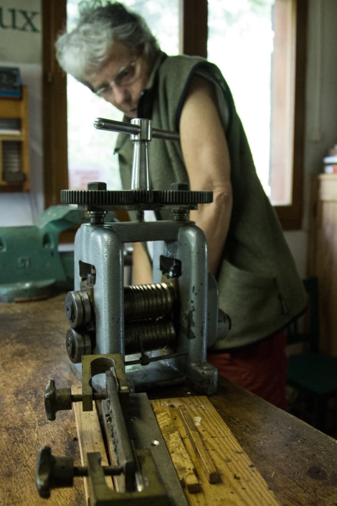 Dans l'atelier de Sibylle Traynard, créatrice de bijoux. © Yuliya Ruzhechka - Place Gre'Net