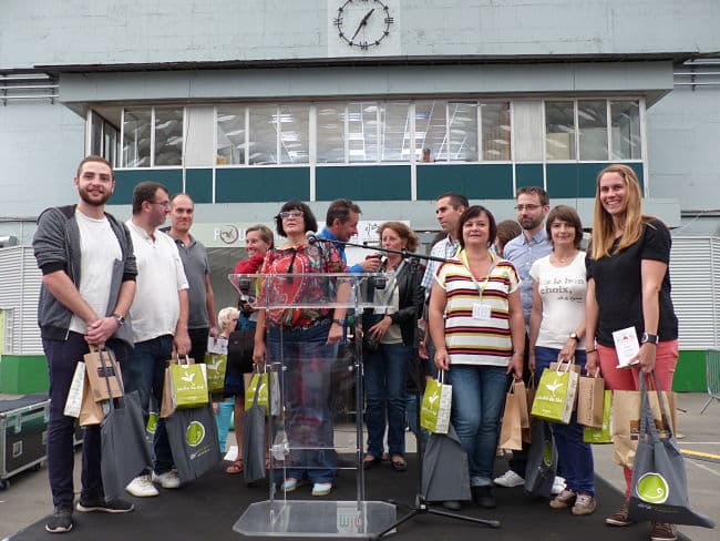 Les finalistes du concours "Cuisinez local", Isère Food Festival. © Alexandra Moullec