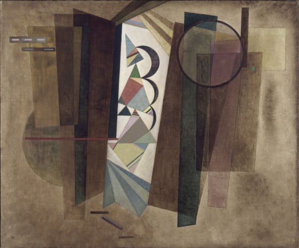 Développement en brun, 1933, Vassily Kandinsky. Huile sur toile, 101 x 102,5 cm © Centre Pompidou, MNAM-CCI, Dist. RMN-Grand Palais / Jean-Claude Planchet