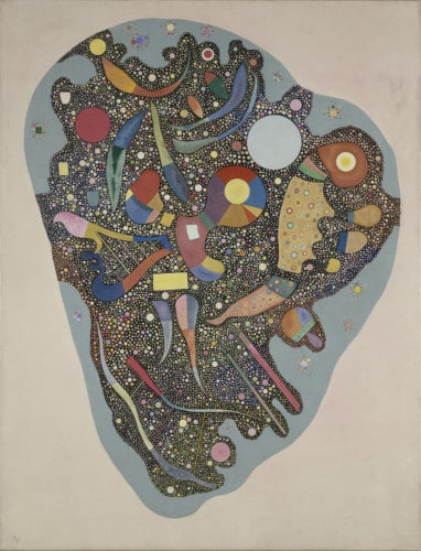 Entassement réglé, 1938, Vassily Kandinsky, Huile et ripolin sur toile, 116 x 89 cm Musée national d’art moderne / CCI – Centre Pompidou, Paris Photo © Centre Pompidou, MNAM-CCI, Dist. RMNGrand Palais / Bertrand Prévost