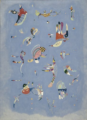 Bleu de ciel, 1940, Vassily Kandinsky, Huile sur toile, 100 x 73 cm Musée national d’art moderne / CCI – Centre Pompidou, Paris Photo © Centre Pompidou, MNAM-CCI, Dist. RMNGrand Palais / Philippe Migeat