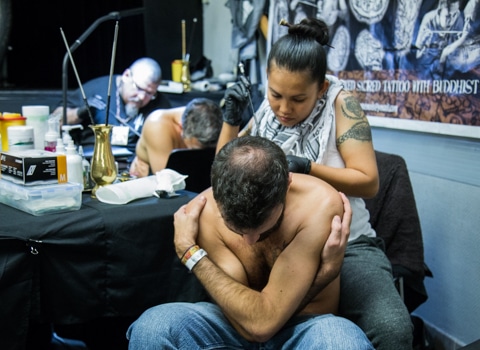 Convention de tatouage Grenoble. © Yuliya Ruzhechka - Place Gre'Net