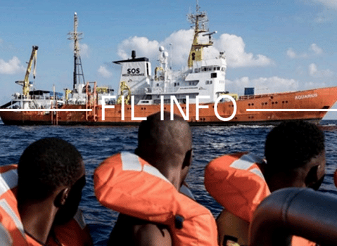 Fil info SOS mediterranée. © Marco Panzetti - SOS méditerranée