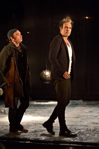 Sganarelle (Vincent Guédon) et Dom Juan (Nicolas Bouchaud) © Jean-Louis Fernandez