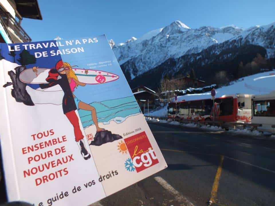 La CGT informe depuis plusieurs années les salariés saisonniers sur leurs droits. @ CGT Haute-Savoie