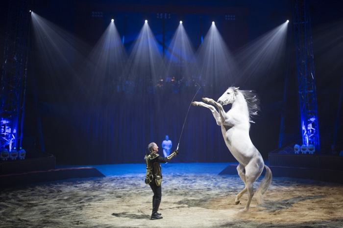 Spectacle "Quintessence" (cirque Alexis Gruss et compagnie des Farfadais). © Time to film