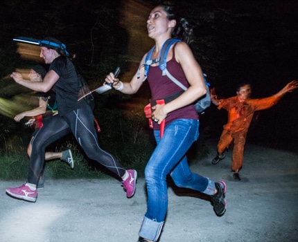 La course d’orientation nocturne Run from the dead s'est déroulée au parc de l’Ile d’amour à Meylan samedi le 24 juin. ©Yuliya Ruzhechka - Place Gre'net